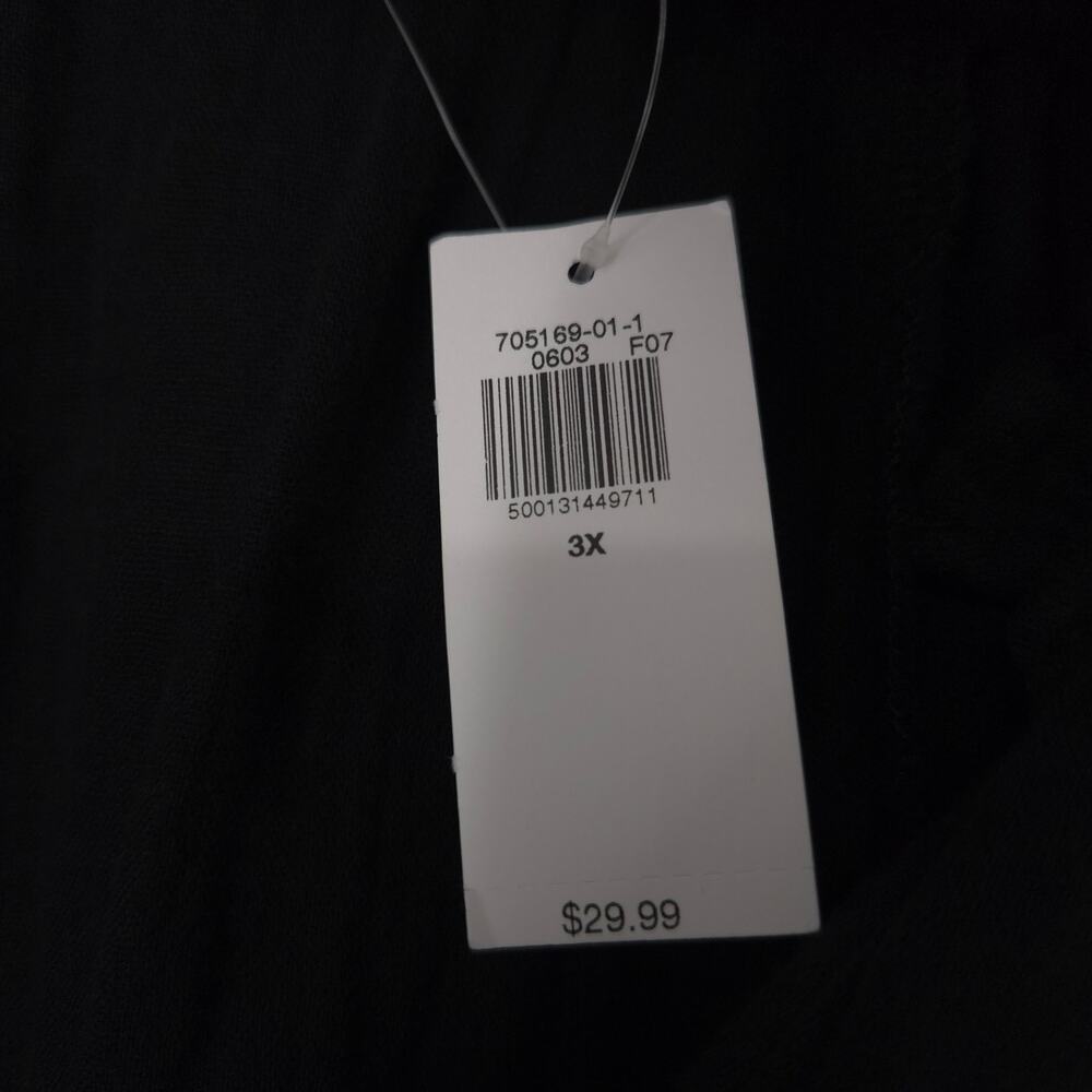 Old Navy Black Short Sleeve V-neck Plus Size Dress Size 3X NWT - Picture 12 of 14